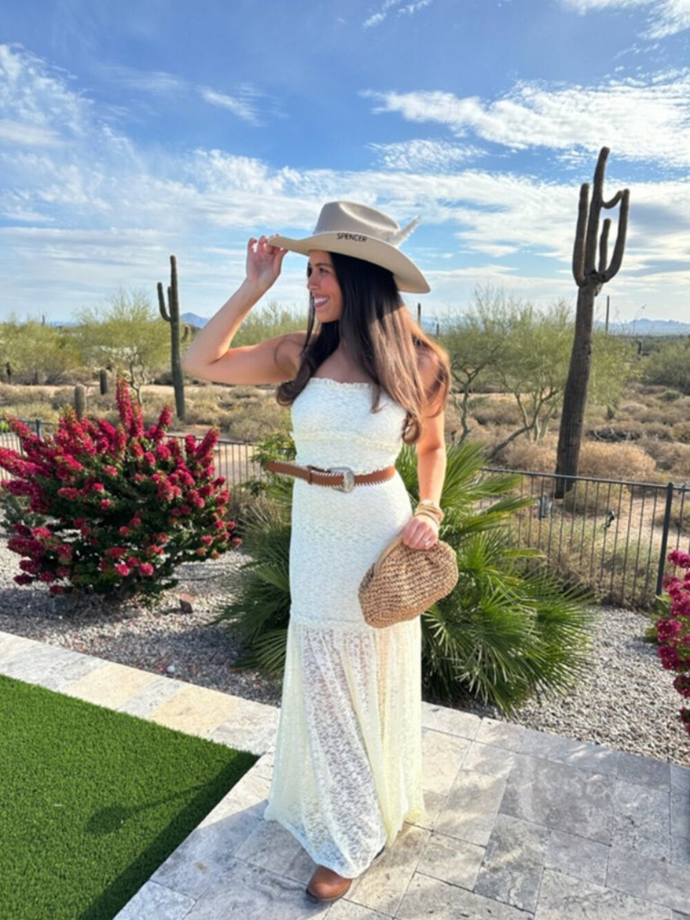 ASTR The Label Ruffle Detail Lace Maxi Dress in Ivory Size Small